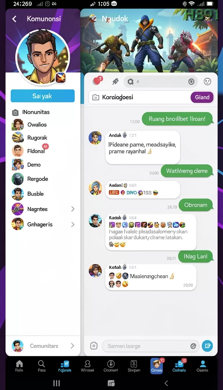 Cuplikan layar CUCUTOTO — aktivitas